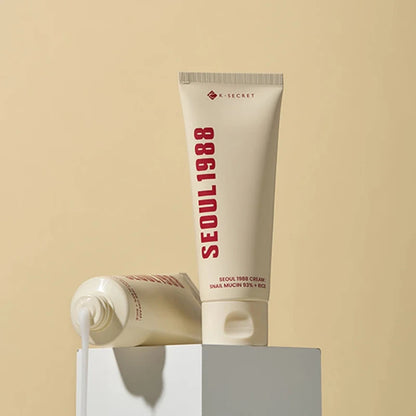 Moisturizing face cream : Snail Mucin 93% + Rice