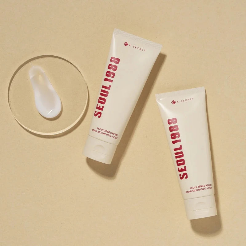 Moisturizing face cream : Snail Mucin 93% + Rice